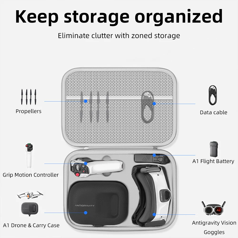 Storage Bag Case PU Leather Dr - đánh giá và giá Drone Hard Shell Case