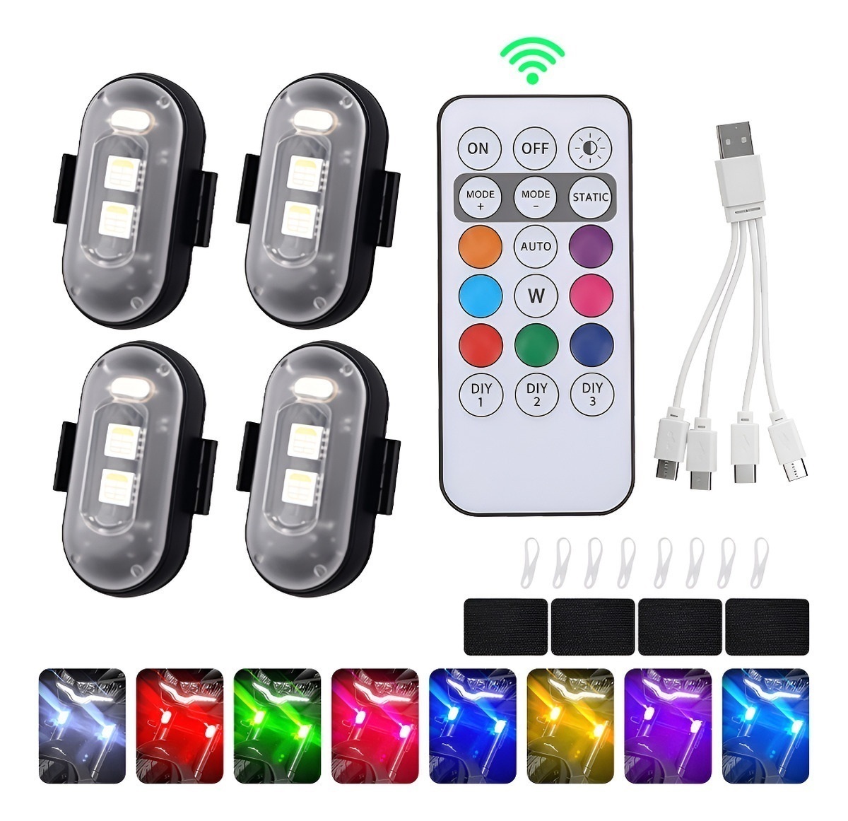 4 Pcs Led Strobe Lights with R - đánh giá và giá Drone Strobe Light