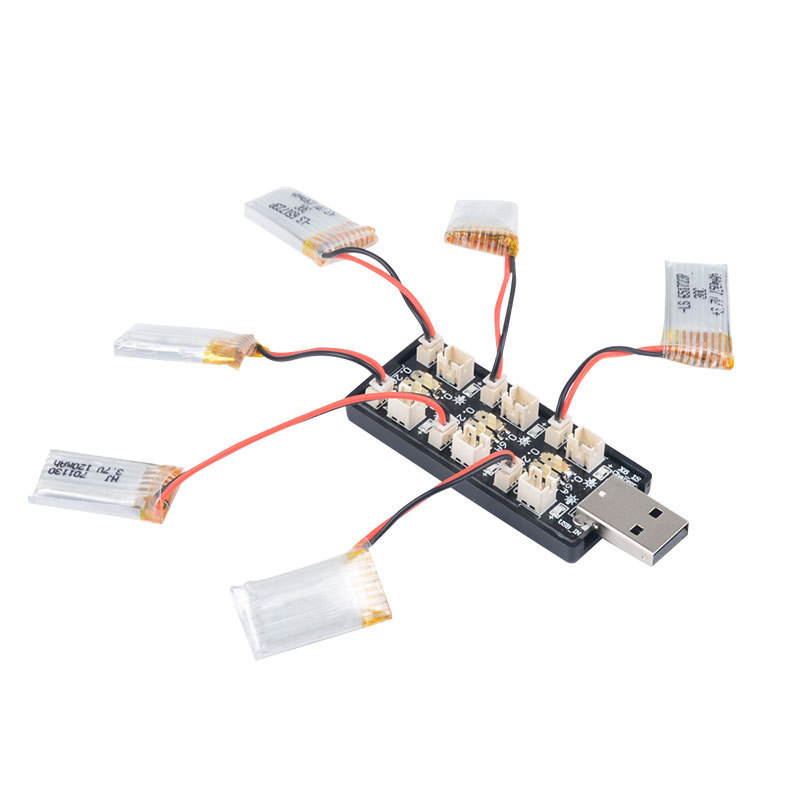 6CH USB 1S LiPo/LiHv 3.7V/4.2V - đánh giá và giá Drone Battery Adapter