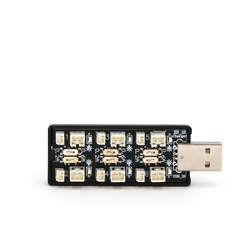 6CH USB 1S LiPo/LiHv 3.7V/4.2V - đánh giá và giá Drone Battery Adapter