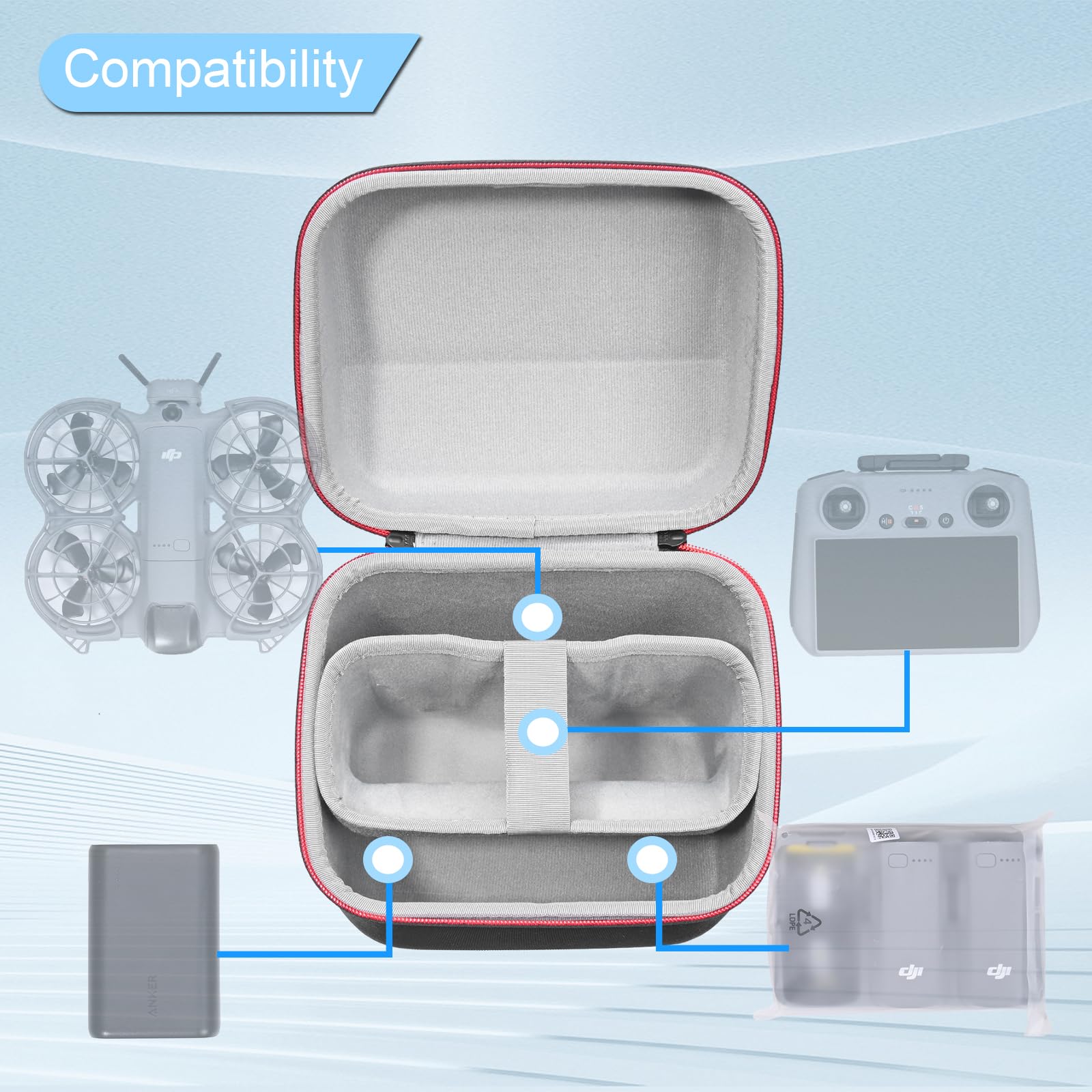 Portable Case for DJI Neo 2 Fl - đánh giá và giá Drone Carrying Case