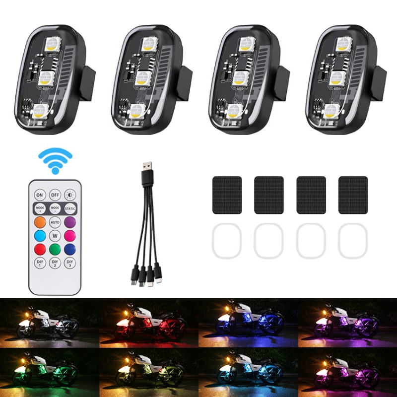 Drone Motorcycle RGB LED Strob - đánh giá và giá Drone Strobe Light